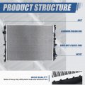 Dpi 13027 Factory Style 2-row Cooling Radiator Compatible With Mercedes-benz S63 S65 E43 Amg E300 Glc300 S550 S550e S600