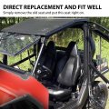 G-plus Seat Cover Kit Compatible With 2008 Polaris Rzr 570 2012-2018 Fit 800 2008-2014 900 2011-2014 Standard Base Black