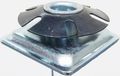 Oajen Metal Threaded Star Type Insert Adapter For 1-1 2 Od Square Tubing 3 8 16 Thread Pack Of 20 
