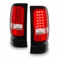 Amerilite Red Clear Led Brake Tail Lights Set For 94-01 Dodge Ram 1500 2500 3500 Passenger And Driver Side