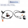 Uxcell 4pcs Front Rear Left Right Abs Sensor Wheel Speed No 57455-sdc-013 57450-sdc-013 57470-sea-013 57475-sea-013 For Honda