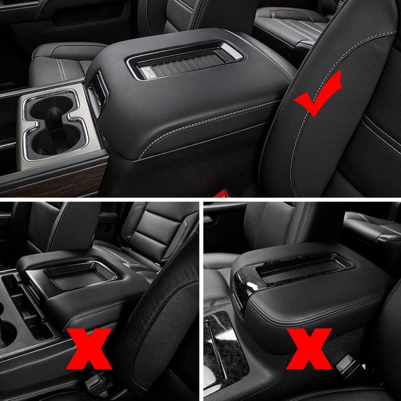 Dimeani Silverado Center Console Cover Lid Fit For 2014 2015 2016 2017 2018 2019 2020 Chevrolet Tahoe Chevy Suburban Gmc Sierra