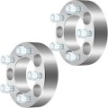 5x4 Wheel Spacers 1 Inch Thick Hub Bore 82 5mm With 12x1 25 Studs Fit For Maxima 1995-2019 Fx45 2003-2008 Silver 5 Lug 2x 