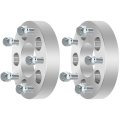 2x 1 25inch Lug Wheel Spacers Adaptersx4 5 To 5x5 5 5mm Cb With 1 2 Studs 
