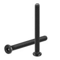 12pcs 1 4-20x2-1 2 Furniture Bolt Round Head Hex Socket Cap Screws Bolts Carbon Steel For Bed Tables Chairs 