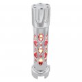 United Pacific 70725 Chrome Austin 13 15 18 Speed Gun Cylinder Gearshift Knob W High Power Led Red 