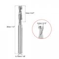 Uxcell 5pcs 1 8 Shank 3 0mm X 12mm Carbide End Mill Cnc Router Bits 2 Flute Milling Bit For Acrylic Pvc Mdf Wood