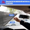 Kimiss Windshield Sun Shade Car Automatic Retractableshade Protection Block Visor Curtain Sun Black 50 125cm