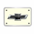 Ipick Image Made For Chevrolet Black 3d Logo Glow In The Dark Luminescent Billet Aluminum 2 Inch Tow Hitch Cover