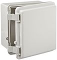 Bud Industries Nbb-22240 Style B Plastic Nema Box With Solid Indoor 5-57 64 Length X Width 3-9 16 Height Light Gray Finish 