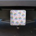 Cute Rainbow Poop Pattern Tow Trailer Hitch Cover Plug Insert