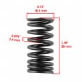 Caltric Inner And Outer Valve Springs Compatible With Honda Fourtrex 250 Trx250 2x4 1985 1986