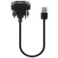 Car Dash Usb Port Charger For Toyota Coaster 2012 2019 Male To Female Power Socket Adapter Ios Android Black Square Vehicle 