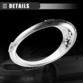 Motoforti Left Right Side Fog Light Bezel For Ford Fusion 2013-2016 Plastic Ds7z17e811aa Ds7z17e810aa Chrome Silver Tone 1 Set