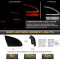 Vipmotoz Sequential Amber Led Side View Mirror Turn Signal Lights Compatible With 2009-2018 Dodge Ram 1500 2500 3500 2019-2022