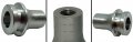 Cuztom Tuning M10 X 1 5 Thread Size Aluminum Gear Shifter Knob Shift Boot Retainer Adapter Silver 
