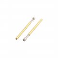 Uxcell 100pcs P75-h2 1 0mm Dia 16 5mm Length Metal Spring Pressure Test Probe Needle