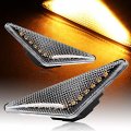 Eparts Clear Lens Amber Led Turn Signal Side Marker Lights For 2001-2004 Ford Focus Mk1 2000 2006 Mondeo Mk3 