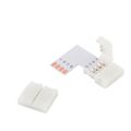 Pack Of 5 10mm L-shape 4 Pins-conductor Quick Splitter Right Angle Corner Connector Strip To Strip For 5050 Rgb Led Lights 