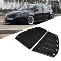 Side Window Louvers Vent Qiilu 1 Pair Of Air Scoop Louver Trim For R Mk6 2009-2013 Glossy Black
