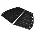 Side Window Louvers Vent Qiilu 1 Pair Of Air Scoop Louver Trim For R Mk6 2009-2013 Glossy Black