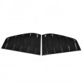 Side Window Louvers Vent Qiilu 1 Pair Of Air Scoop Louver Trim For R Mk6 2009-2013 Glossy Black