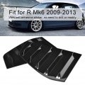 Side Window Louvers Vent Qiilu 1 Pair Of Air Scoop Louver Trim For R Mk6 2009-2013 Glossy Black