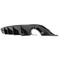 Ikon Motorsports Rear Bumper Lip Diffuser For 2015-2023 Dodge Charger Srt Glossy Black V3 Style Splitter Spoiler