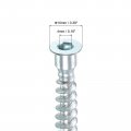 Uxcell Furniture Confirmat Screw 100pcs 7x70mm Hex Socket Woods Zinc Plated Countersunk Self-tapping Connecting Screw