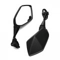 Motorcycle Racing Convex Rear View Mirror Side For Honda F4 Cbr400 Cbr900 Cbr600 Gt125r Ninja 250r Carbon