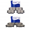 Aintier Automotive Replacement Brake Pads Front Rear Fit For Lexus Es350 2007-2018 For Toyota Avalon 2008-2018 Camry 2007-2017