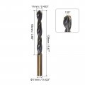 Uxcell 6pcs Jobber Drill Bits 11mm Black Nitride Gold Titanium Coated 4341 High Speed Steel Hss 135 Degree Split Point Twist