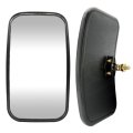 Universal Forklift Mirror Rear Side View 8 In X 4 5 Convex For Truck Trailer Loader Adjustable Plastic C Shaped 1 Piece 