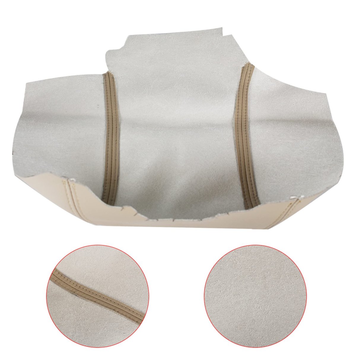 Beige Microfiber Leather Center Console Armrest Cover Skin Replacement For 2006 To 2013 Range Rover Sport
