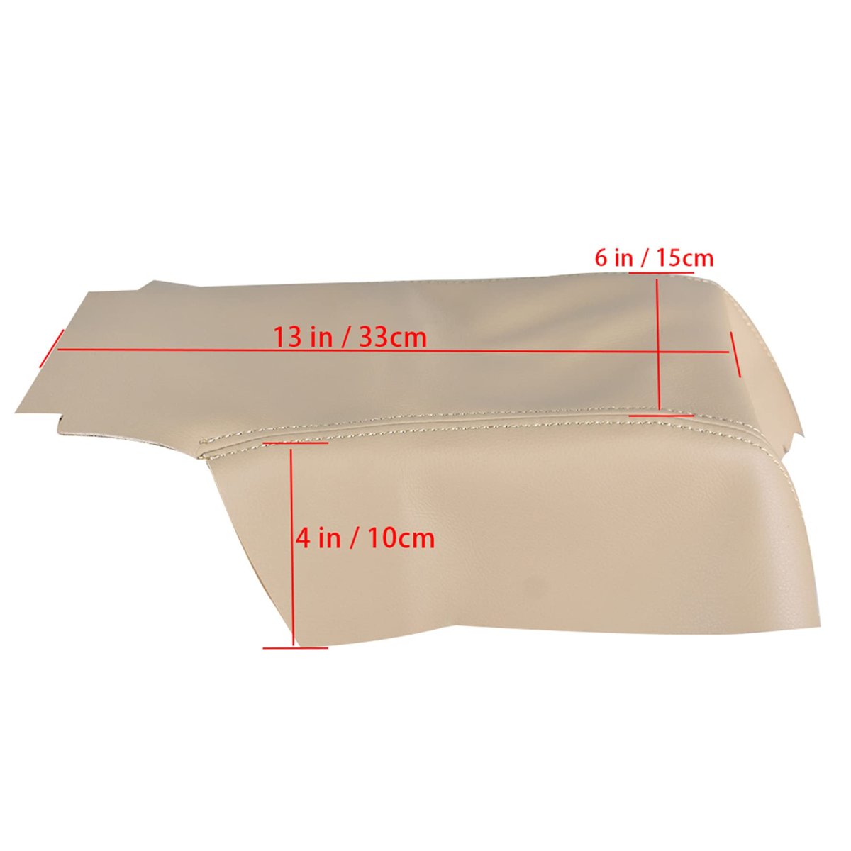 Beige Microfiber Leather Center Console Armrest Cover Skin Replacement For 2006 To 2013 Range Rover Sport