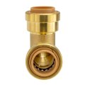 Recpro 90a Brass Push-to-connect Female Elbow Fitting Leak-proof Plumbing Coupler Quick Install Durable Water Connector Safe 