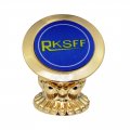 Mobile Phone Holder Zinc Alloy For Car 360 Rotation Strong Viscosity Magnetic Universal Stents Lotus Cell Gold Rksff-001b