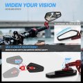 Mictuning Cnc Motorcycle Mirrors 7 8 22mm Bar End Rear View Compatible With Most Honda Grom Yamaha Kawasaki Ducati Suzuki And