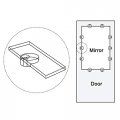 Uxcell Glass Retainer Clips Kit 13mm Dia Cabinet Door Mirrors Holder With Screws For Doors Windows 50set