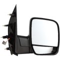 Passenger Side Door Mirror Assembly For 2002 Ford E 150 And 350 Econoline Club Wagon Power Non Heated Textured With Puddle 