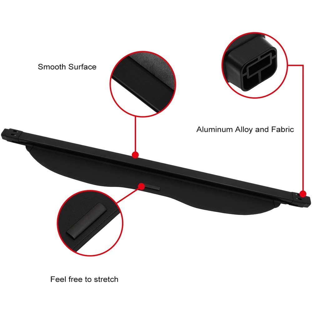 Rear Trunk Cargo Cover For 2010-2014 Subaru Outback 2 5l 3 6l I Privacy Shield Anti-peeking Design Enhanced Security