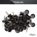 Mromax 50pcs 0 43 Head Dia Iron Upholstery Nails Tacks Antique Metal Round Thumb Push Pins For Furniture Decoration Chair