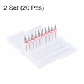 Uxcell Pcb Drill Bits 0 15mm Tungsten Carbide Rotary Tool Jewelry Cnc Engraving Print Circuit Board Micro 1 8 Inch Shank 2 Set