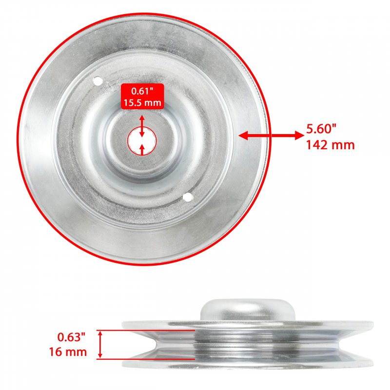 2x Deck Pulley For Husqvarna Rz 46i Ez 17 21 Z246 Z246i Zero Turn Mower Poulan 460zx 588586601 539113962