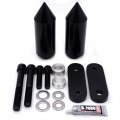 Httmt- Black Spike Frame Slider Crash Protector Billet Aluminum For 04-05 Cbr1000rr Cbr1000 P N Mt290-003