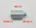 Autobahn88 Anti-rusted Steel Hose End Fitting Npt 1 2 Male To 2x1 5 Female Hex 22 L 43mm 1 7 Code Ftm513