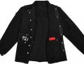 Black Leather Welding Jacket Heavy Duty Fr Split Cowhide Work Safety Jackets Welder For Men Women