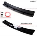 3pc Design Painted Gloss Black Front Bumper Lip Splitter Spoiler Kit Compatible For 2017 2018 Hyundai Elantra Sedan