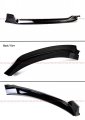 3pc Design Painted Gloss Black Front Bumper Lip Splitter Spoiler Kit Compatible For 2017 2018 Hyundai Elantra Sedan