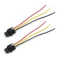 2 Pcs 4f0973703 3 Pin Parking Sensor Pigtail Wiring Harness Adapter Replacement For Audi A3 A4 A5 A6 A7 A8 Q5 Q7 R8 Tt Seat 
